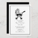Search for black damask invitations White