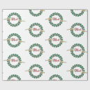 Search for christmas wreath wrapping paper Holly