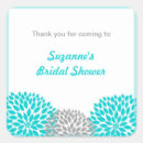 Search for turquoise bridal shower stickers Modern