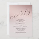 Search for elegant 90th birthday invitations Calligraphy