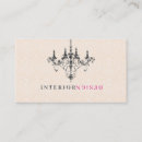 Search for chandelier business cards Interior design