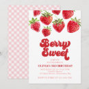 Search for strawberries birthday invitations Flowers
