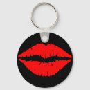 Search for lips round key rings Red lipstick