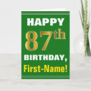 Search for eighty seven cards 87 years old