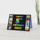 Search for 5th birthday cards Colourful
