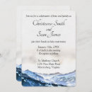 Search for simple mountain wedding invitations Blue