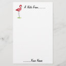 Search for pink flamingo stationery paper Nature