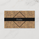 Search for feline business cards For her