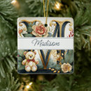Search for letter m christmas tree decorations Floral