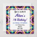 Search for colorful pattern invitations For kids