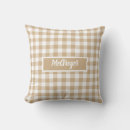 Search for beige gingham cushions Classic pattern