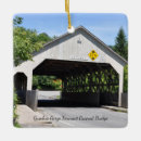 Search for covered bridge christmas tree decorations Landscape