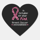 Search for breast cancer heart stickers Pink