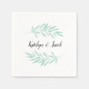 Search for mint green wedding napkins Botanical