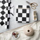 Search for black and white squares wrapping paper Retro