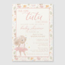 Search for tutu excited baby shower invitations A little ballerina