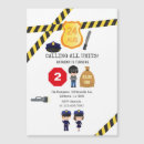 Search for policeman boys birthday invitations Kids