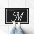 Search for monogrammed doormats Script