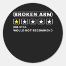 Search for broken stickers arm