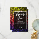 Search for rainbow thank you cards Sparkly