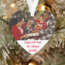 Search for heart shaped photo christmas tree decorations Festive