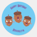 Search for cute acorn stickers Cartoon