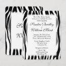 Search for zebra wedding invitations Wild animal