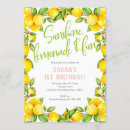 Search for sunshine lemonade invitations Yellow