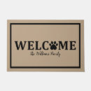Search for cat paw print doormats Welcome