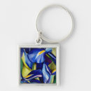 Search for irises square key rings Purple iris