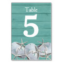 Search for starfish wedding table cards Nautical