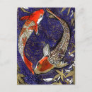 Search for koi fish painting postcards Japanese