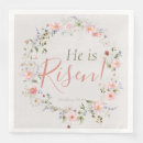 Search for he is risen napkins Botanical