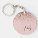 Search for pink glitter key rings Girly