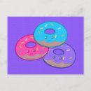 Search for doughnuts postcards Blue