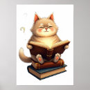 Search for cat reading posters Book