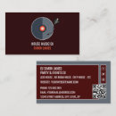 Search for record player business cards Disc jockey