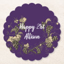Search for 21st birthday coasters Elegant