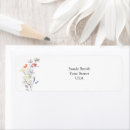 Search for wild flowers return address labels Boho