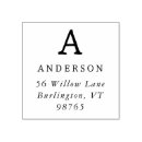 Search for classic monogram return address rubber stamps Simple