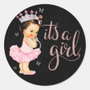 Search for princess baby girl shower stickers It's a girl