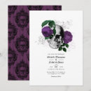 Search for purple gothic wedding invitations Black