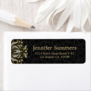 Search for silver and gold return address labels Vintage
