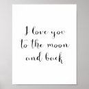 Search for i love you to the moon and back posters Typography