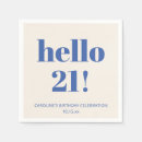 Search for 21st birthday napkins Unique