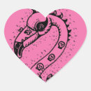 Search for flamingo heart stickers Black