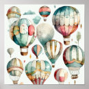 Search for hot air balloon nursery art Vintage