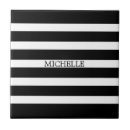 Search for black and white stripes tiles Abstract
