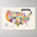 Search for america map posters United states