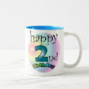 Search for 2nd birthday mugs Two